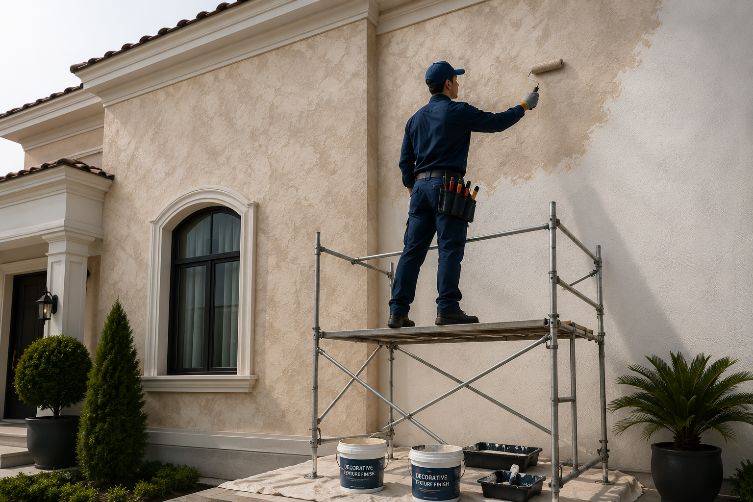 Decorative texture painting technique