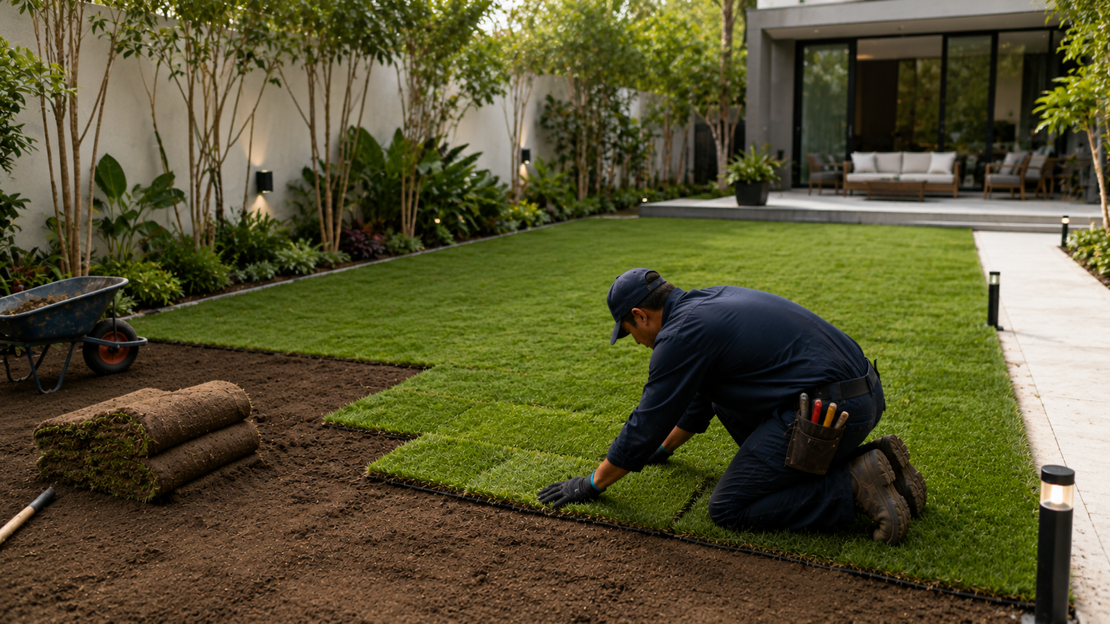 Artificial grass installation