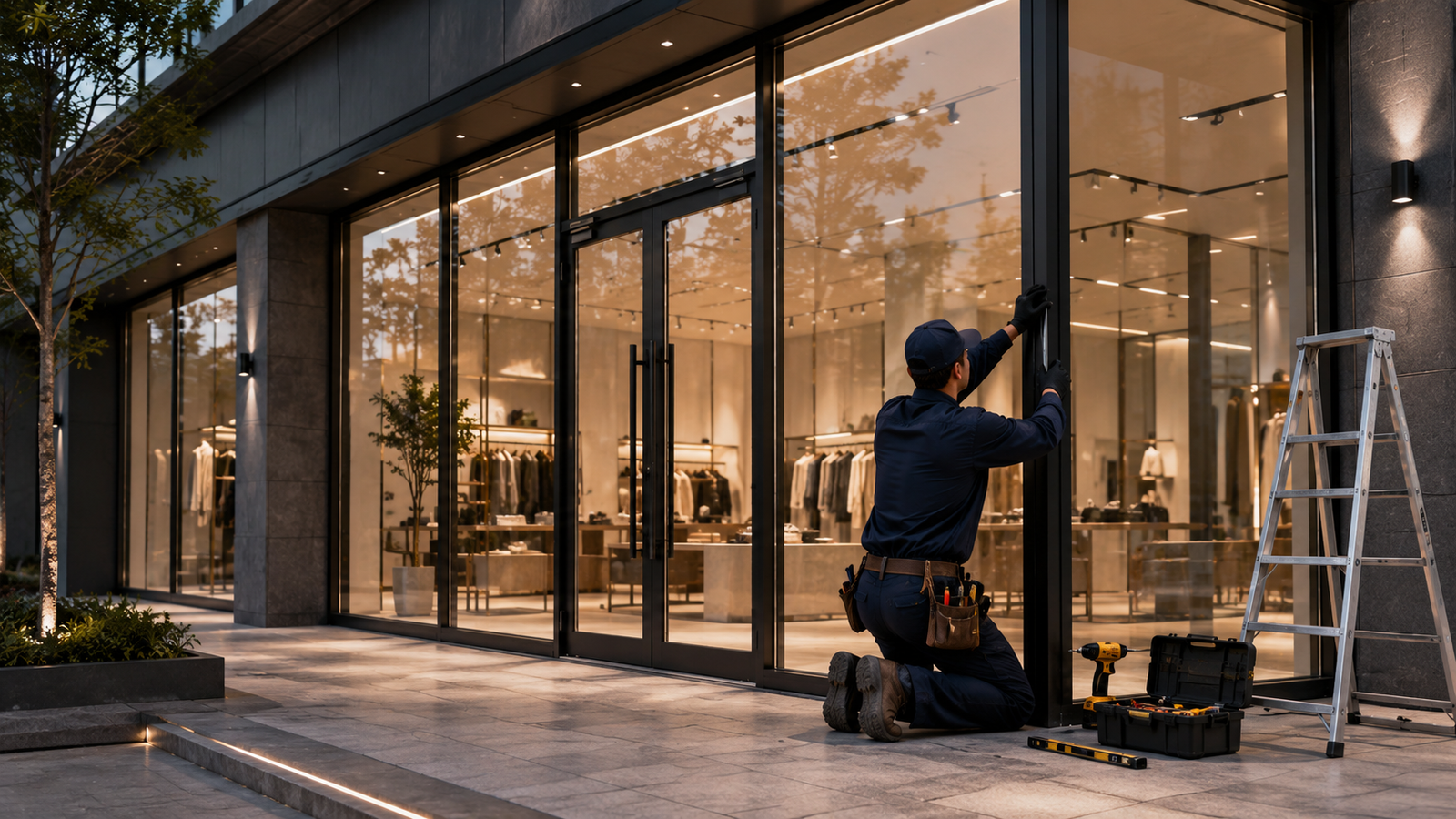 Retail storefront installation
