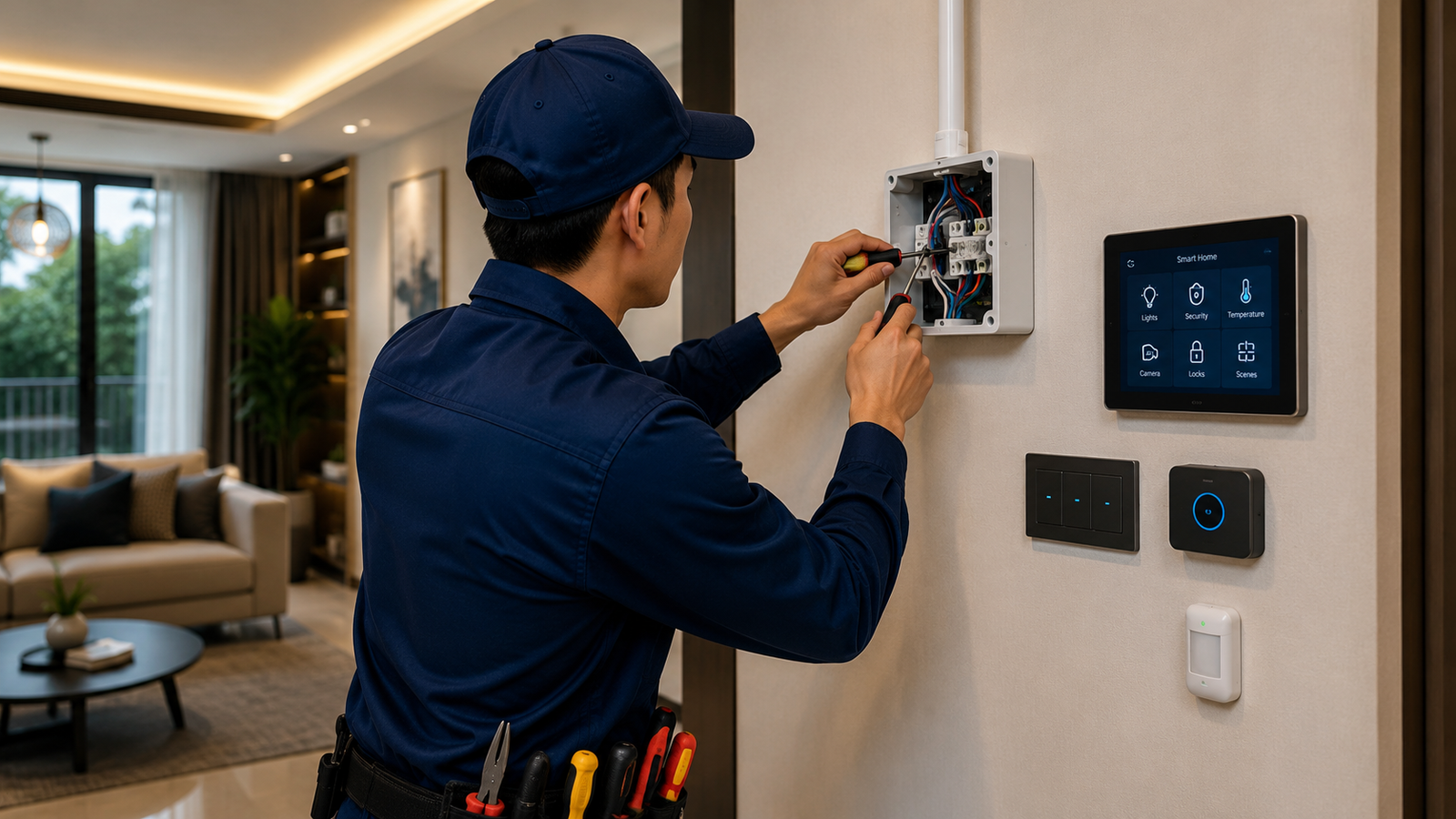 Smart home automation wiring