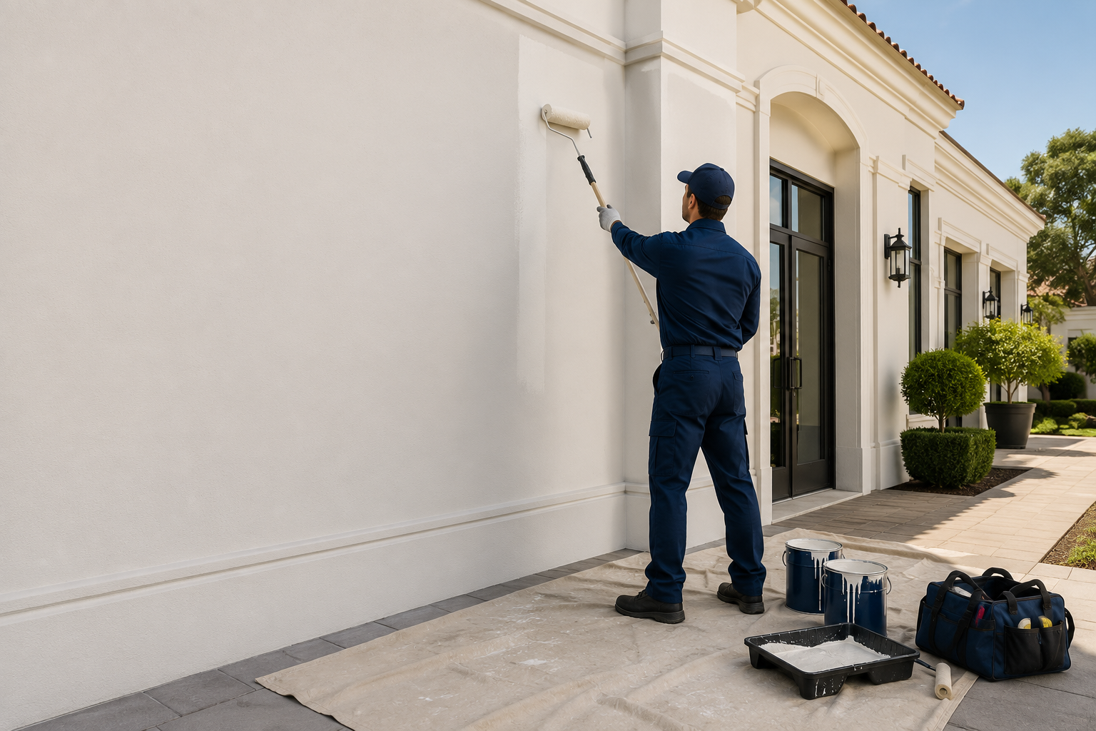 Commercial painting project