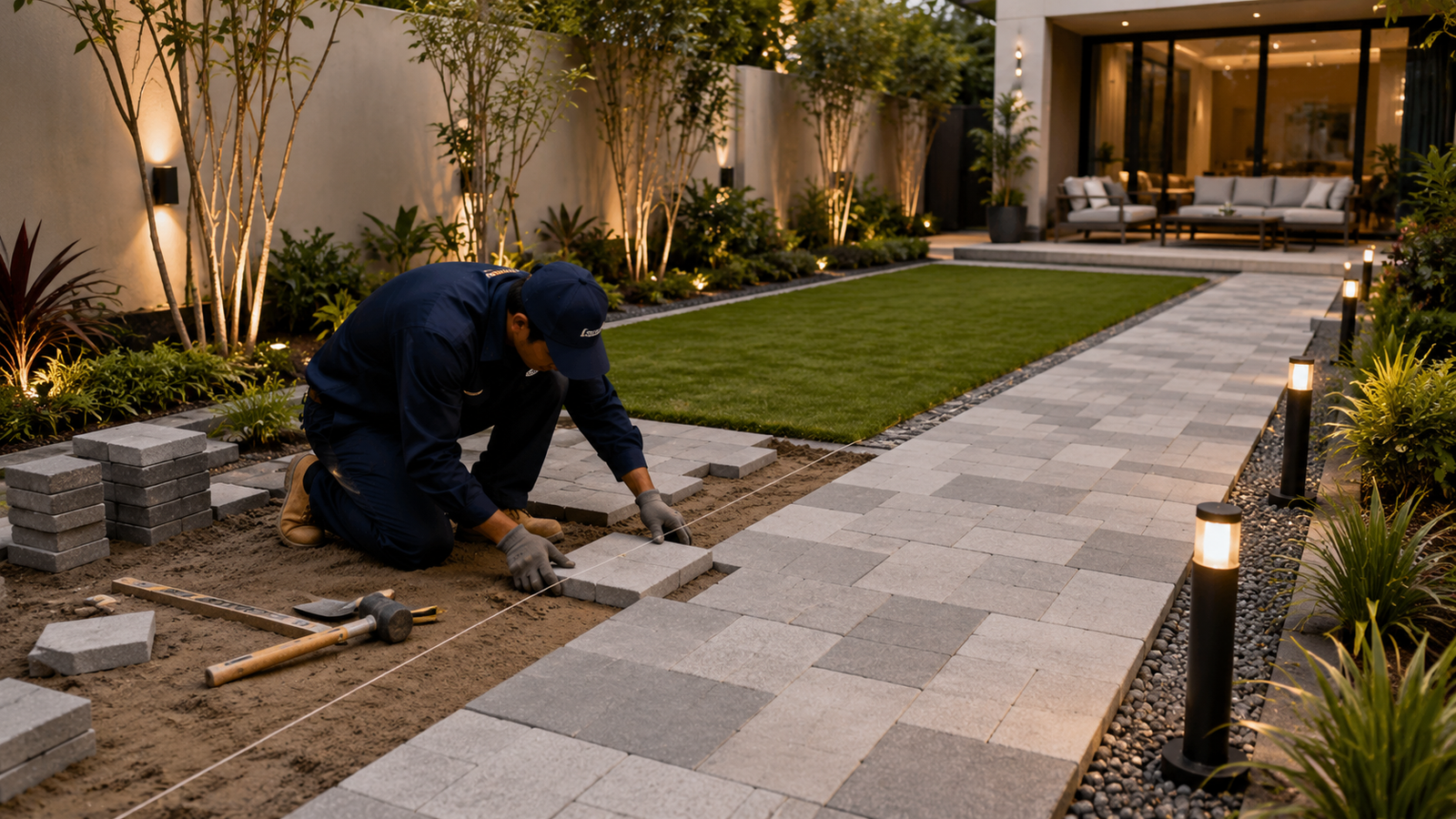 Paving and pathway installation