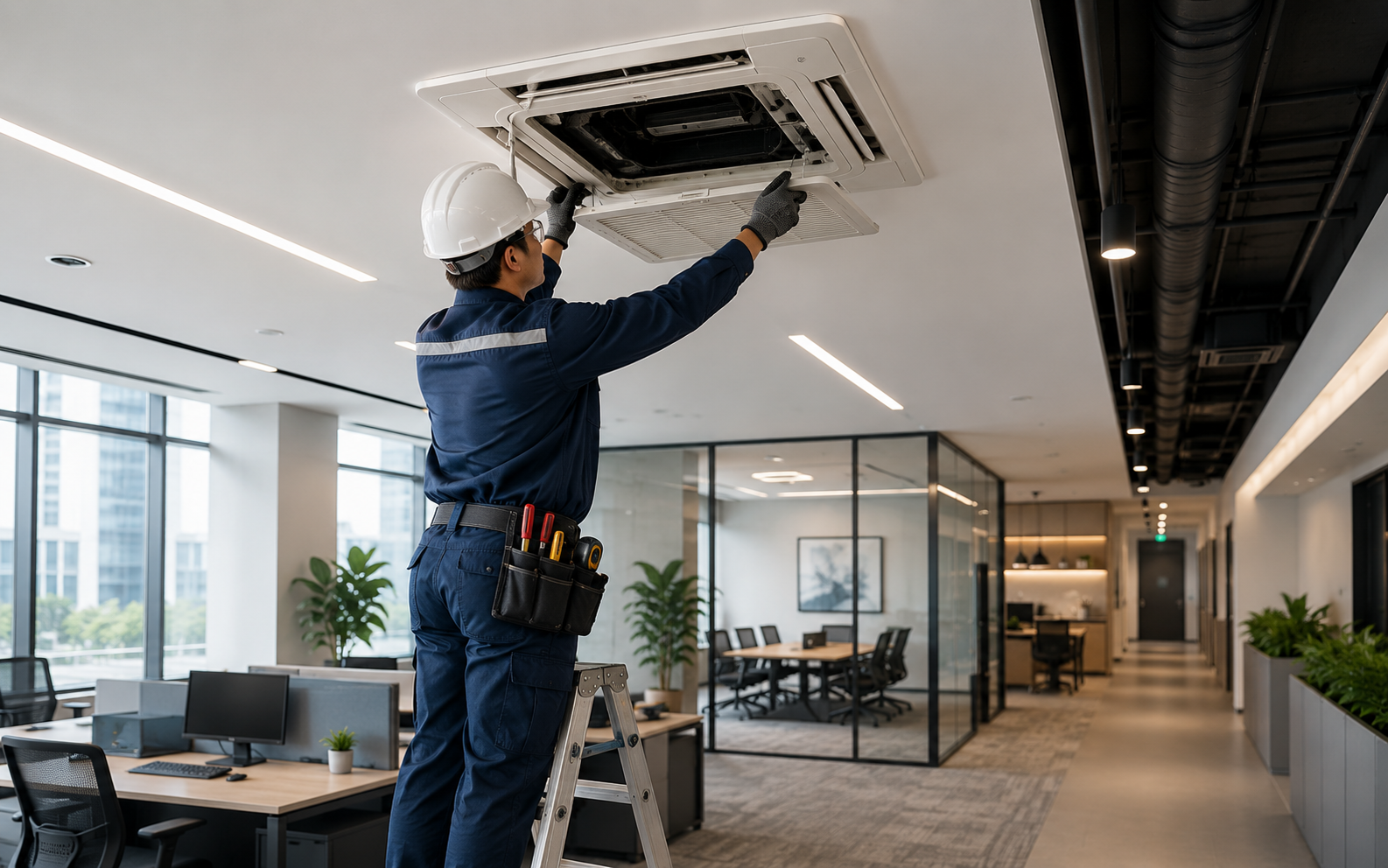 Commercial AC solution for office building